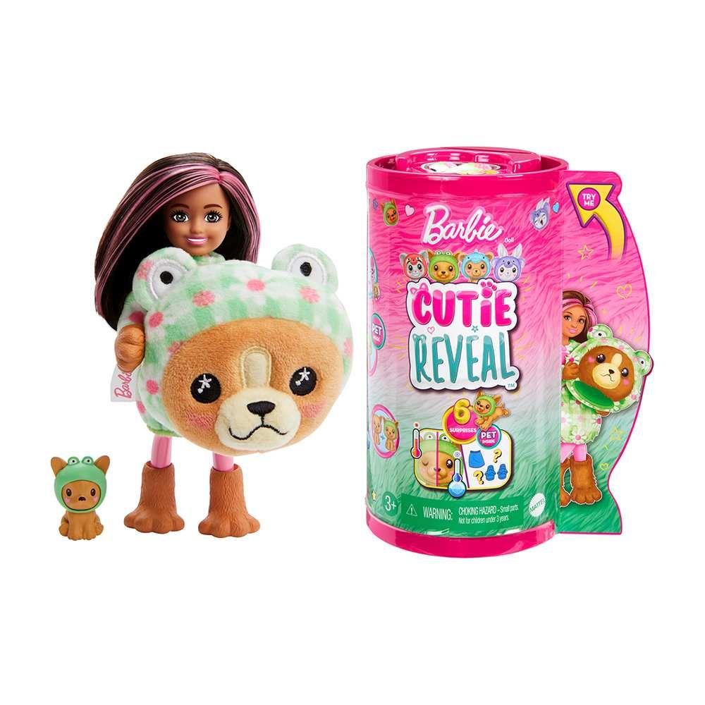 Barbie Cutie Reveal Chelsea Doll In A Puppy As Frog Costume With Pet & 6 Surprises