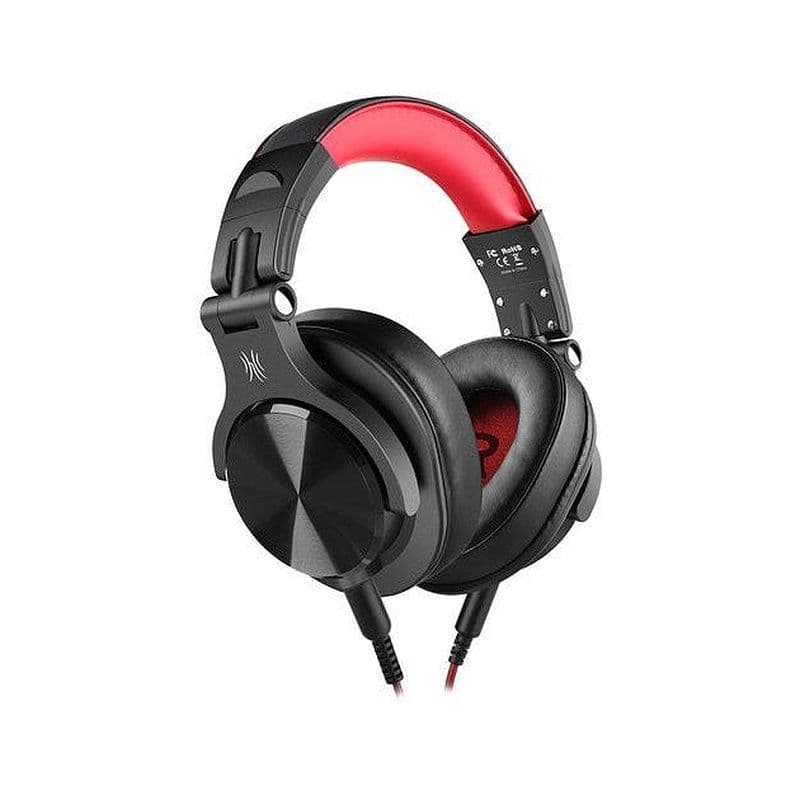Oneodio A71 Hi-Res Studio Recording Headphones - Wired Over Ear Headphones Black-Red