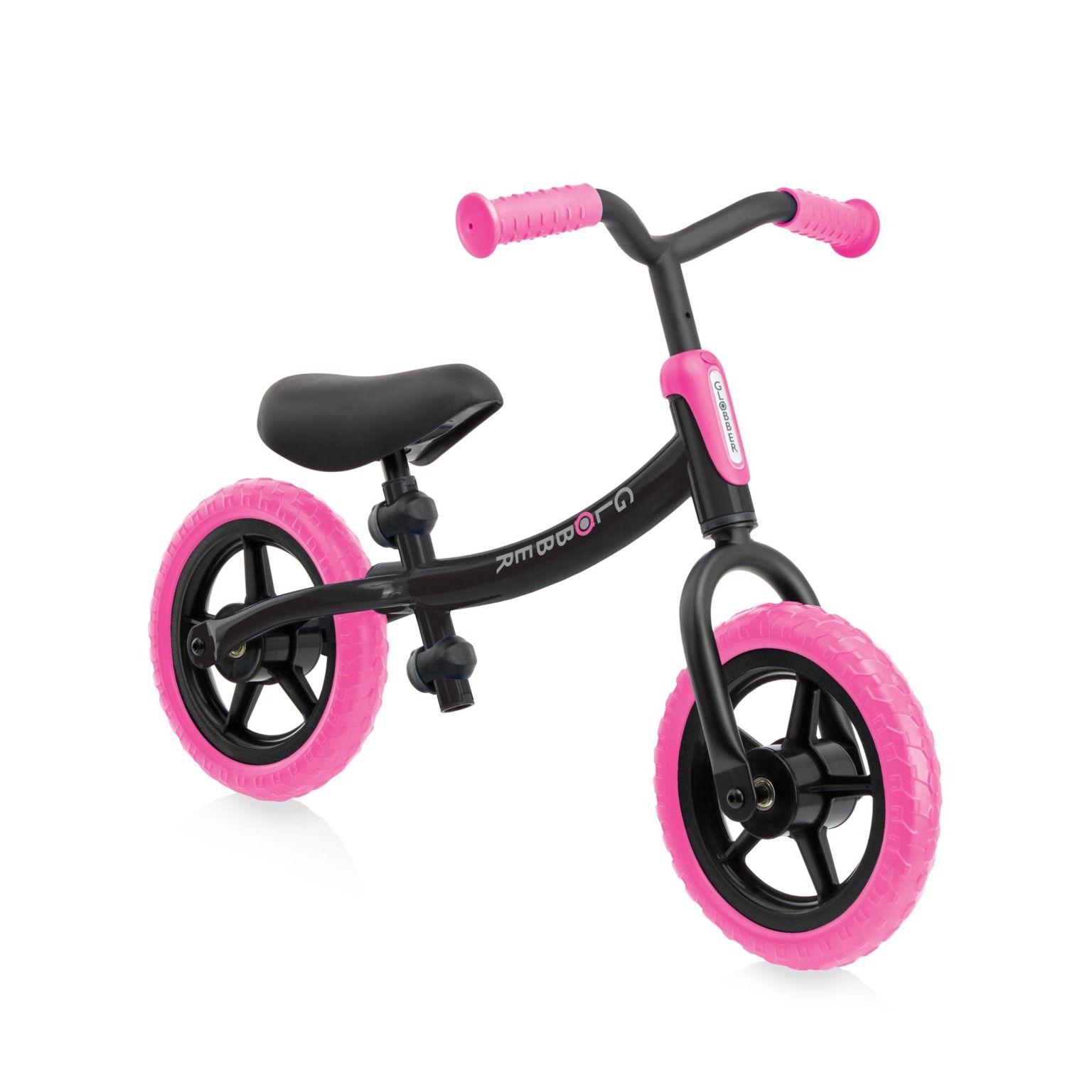 Globber Go Bike Balance Bike In Neon Pink (8.5 In Wheels)