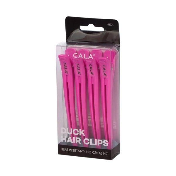 Cala Duck Hair Clip Hot Pink 4Pc/Pk