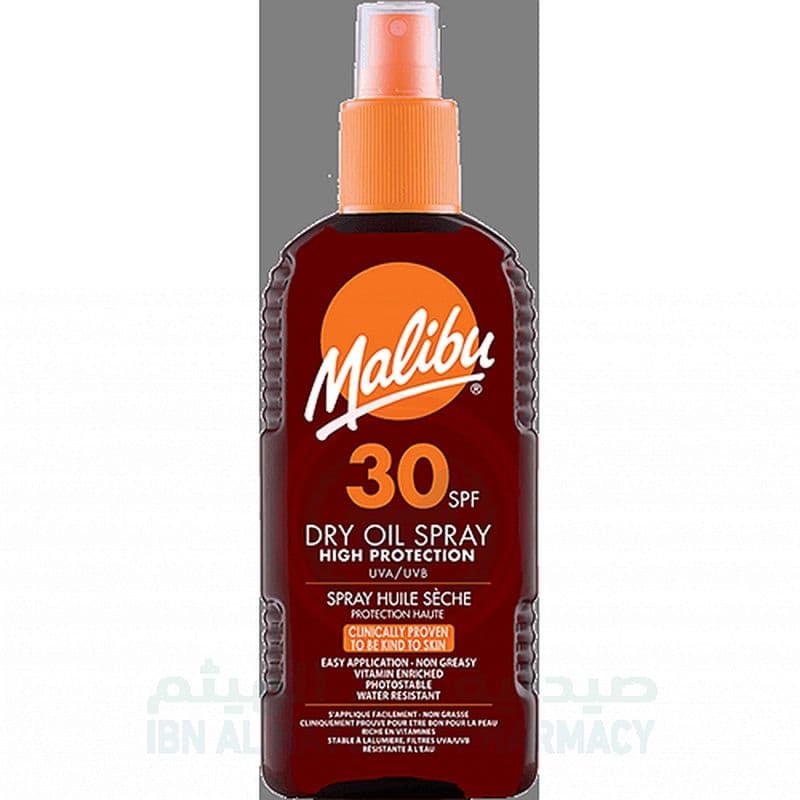 Malibu Spf30 Dry Oil Spray 200Ml