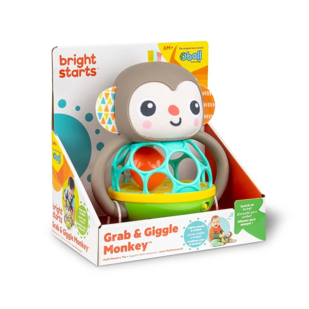 لعبة برايت ستارتس Grab & Giggle Monkey متعددة الحواس
