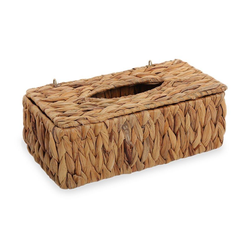 Water Hyacinth Tissue Box, Natural