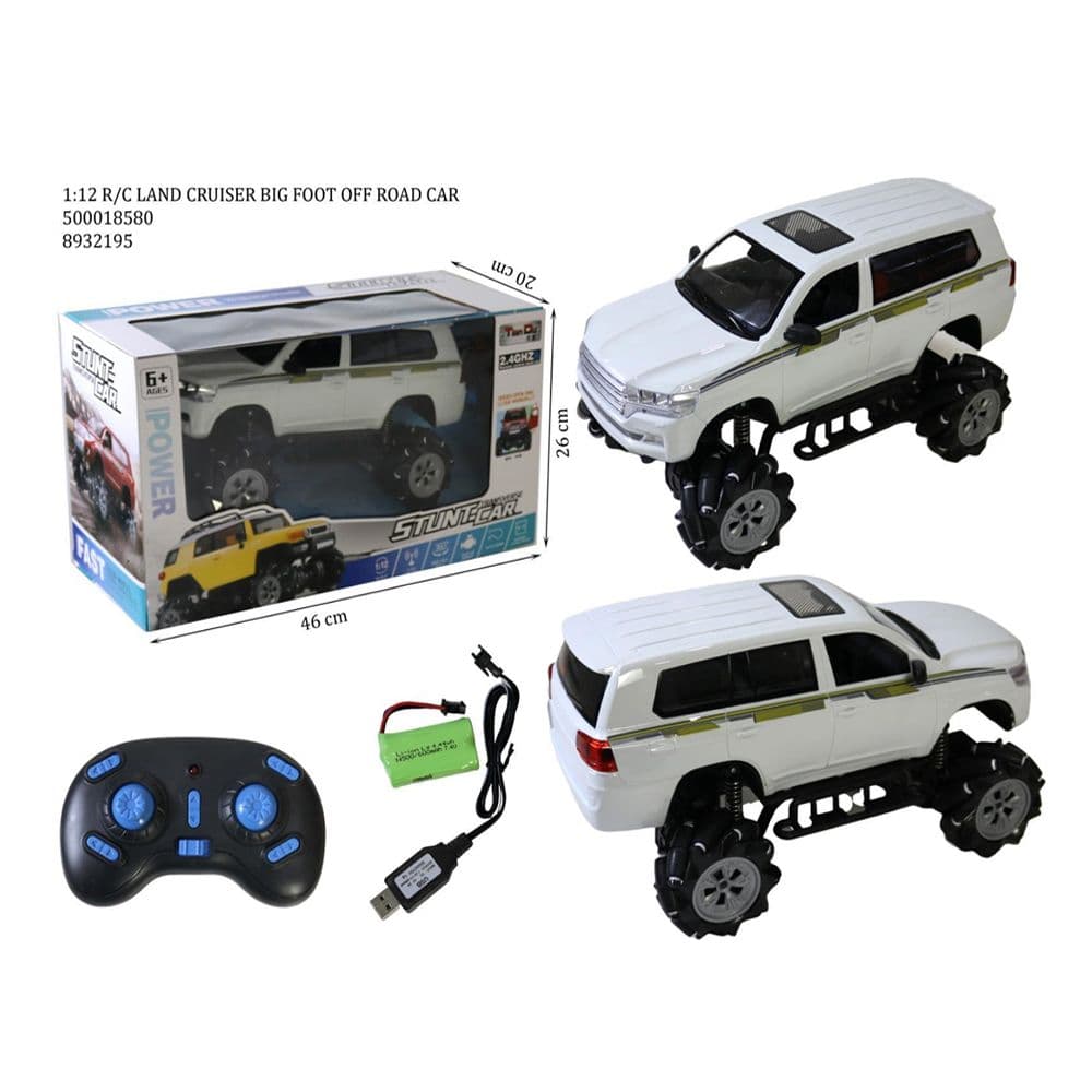 Land Cruiser Big Foot Off Road Remote Control Car Black No.6612-5 No.17515