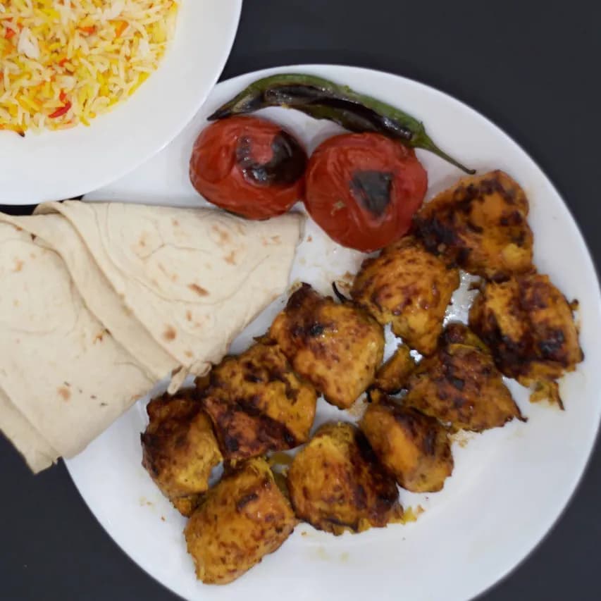 Shish Tawook With Saffron Meal