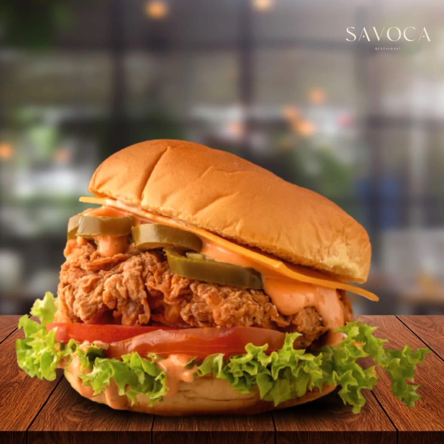 Spicy Savoca Chicken Burger