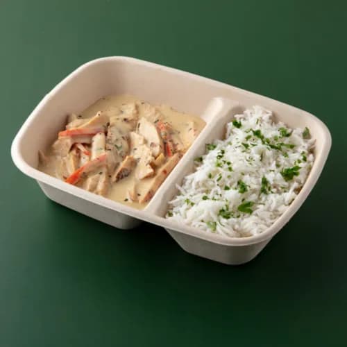 Chicken White Sauce With Rice