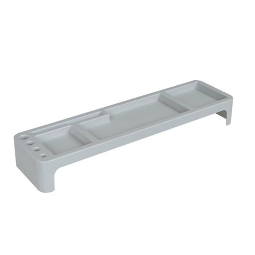 Computer Desk Space Saving Keyboard Storage Rack (grey)