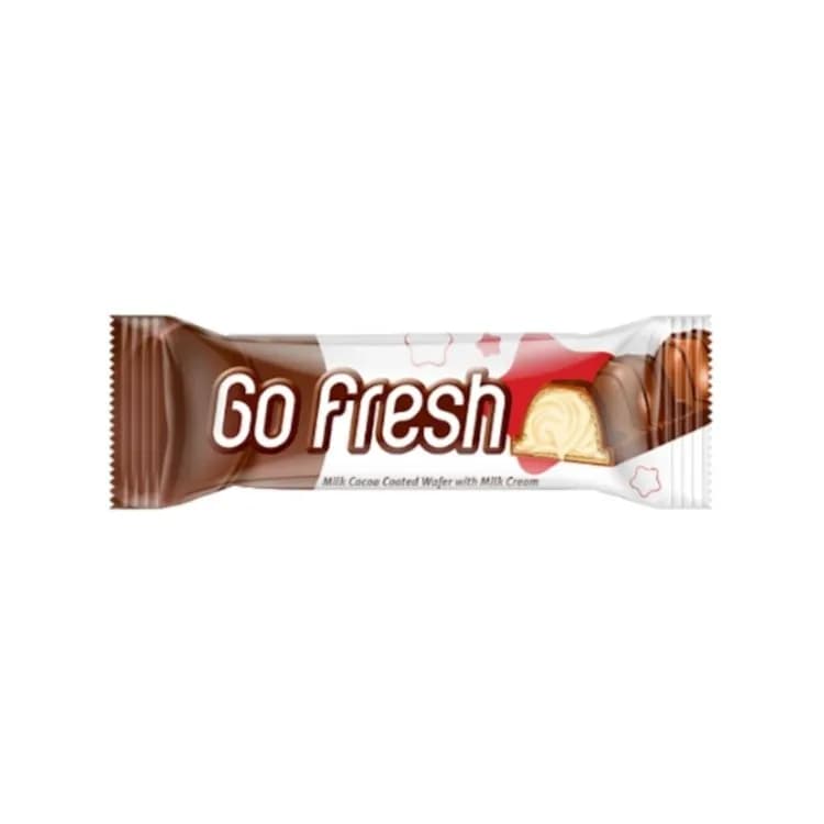 Go Fresh Cocoa Coated Wafer With Milky Cream 20Gm