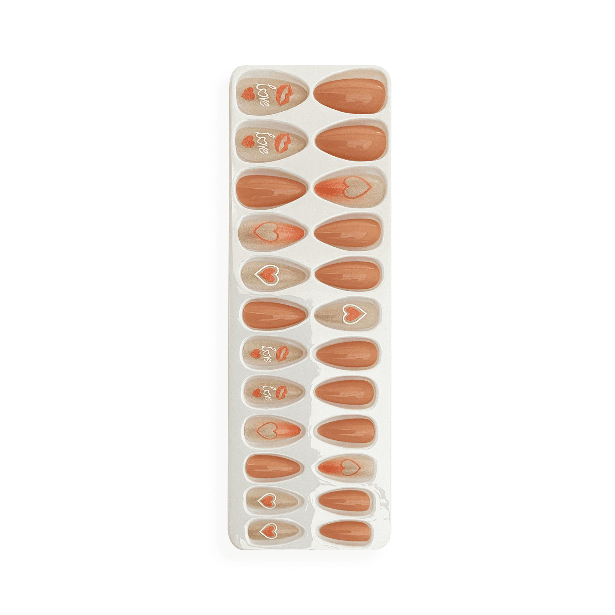 Cuty Nails Set: Flawless Acrylic Nails With Jelly Tape Adhesion - Sweetheart Blush