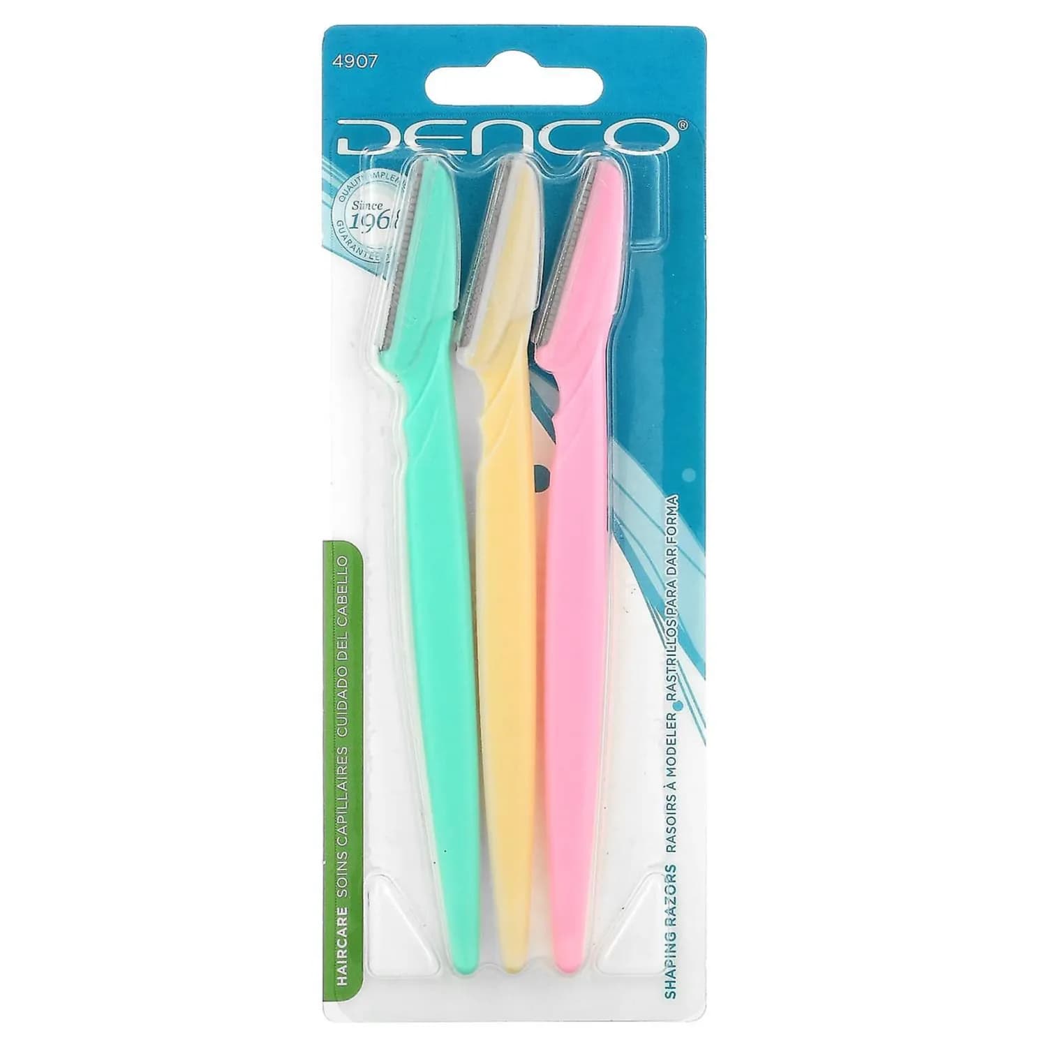 Denco, Shaping Razors, Assorted Colors, 3 Piece