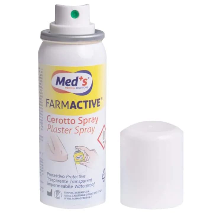 Med+S Farmactive Plaster Spray Trasparent & Waterproof 40Ml