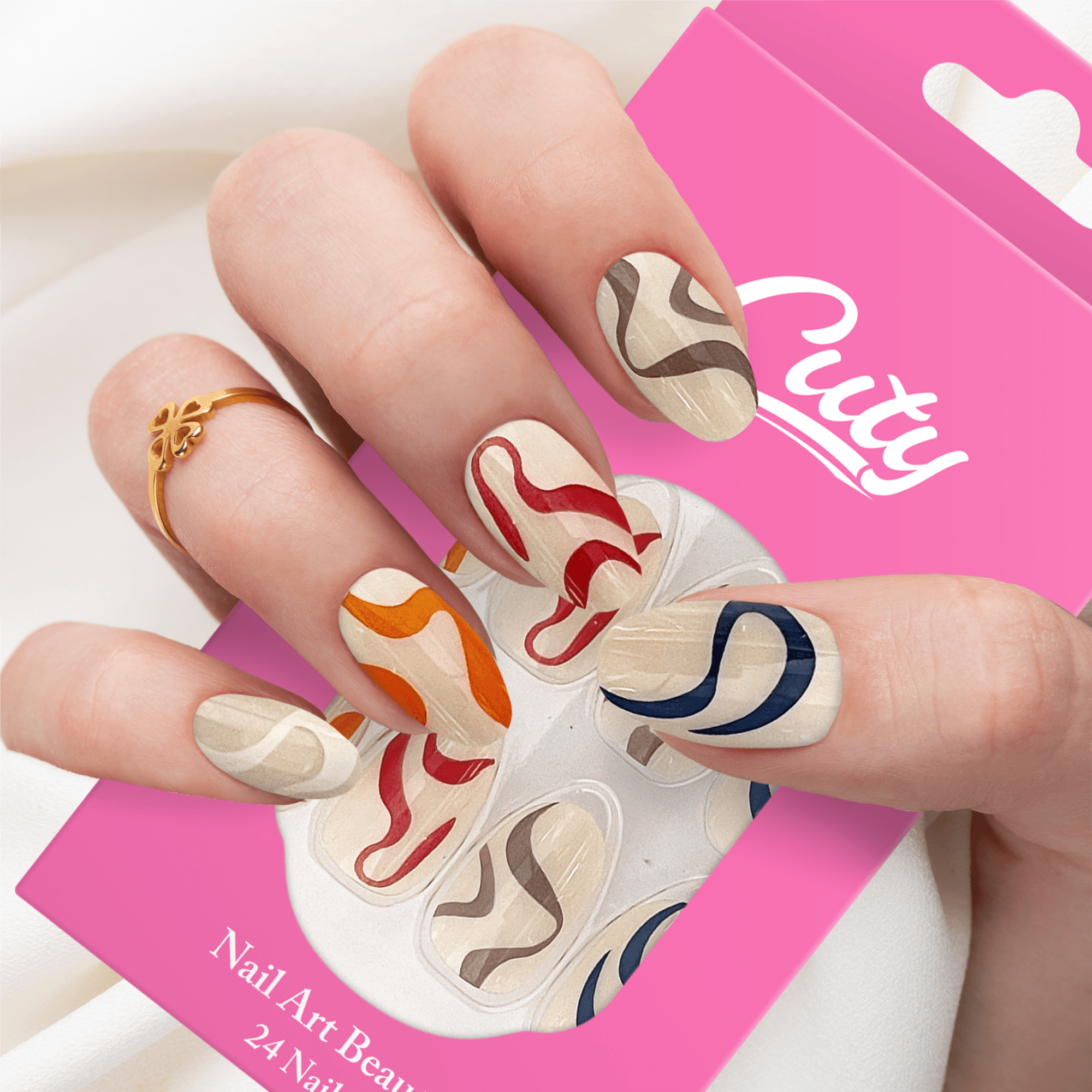 Cuty Versagel Tape Nails #4