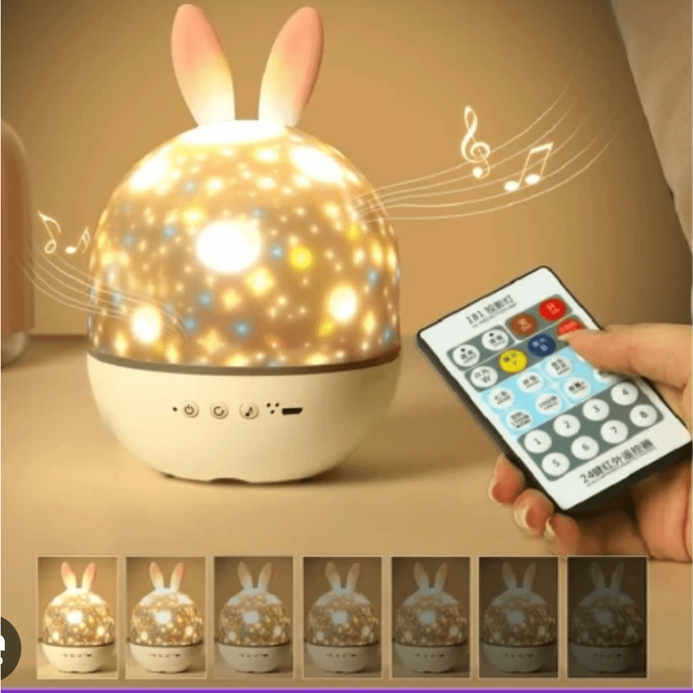 Projection Lamp 6 Pattern Rotating Options Rechargeable Romantic Dream Projection Easy Operation Night Light
