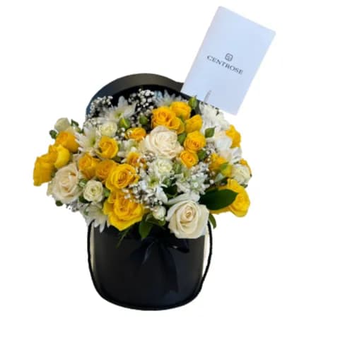 Black Box Flower Arrangment