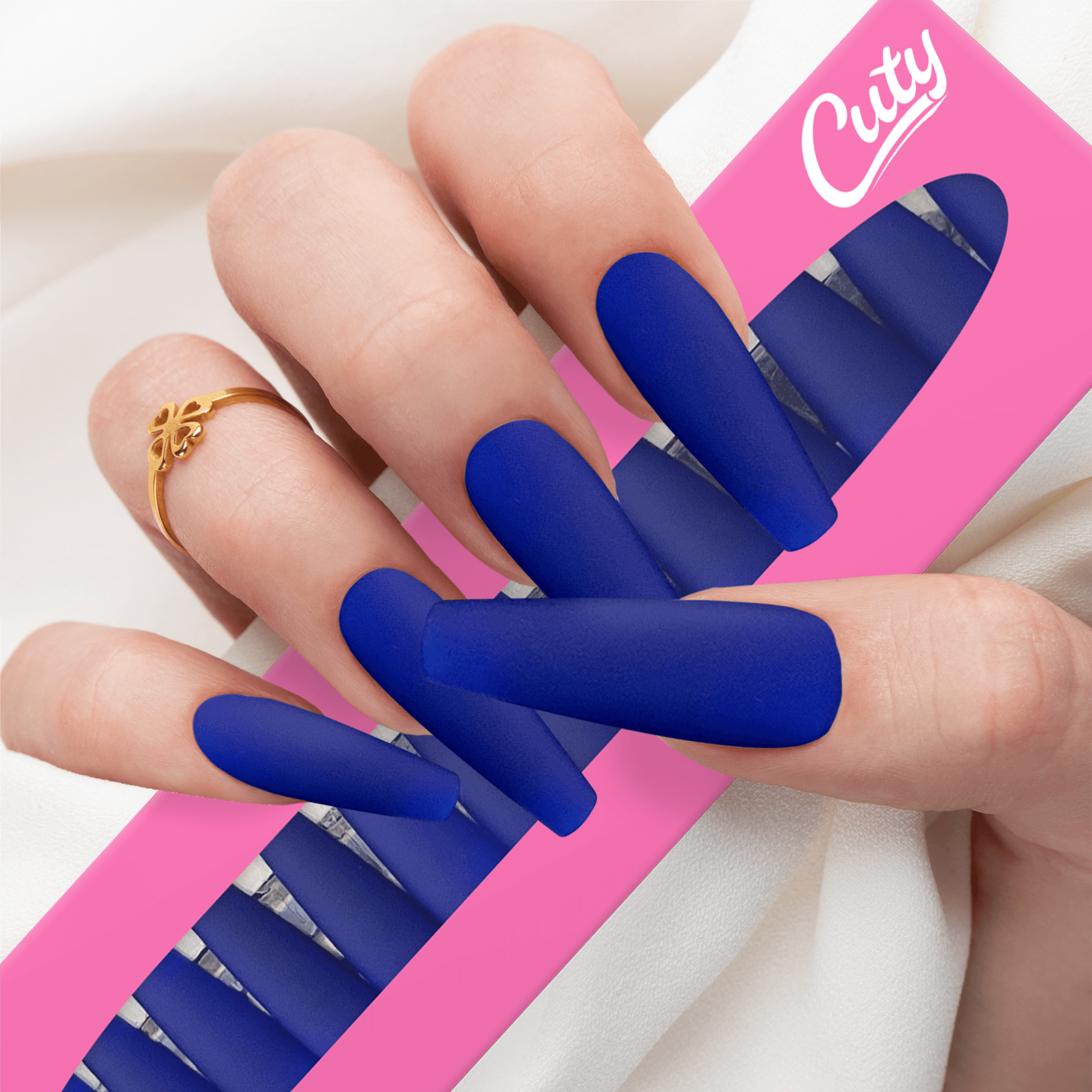 Cuty 24 Nails: Perfect Fit For Any Occasion - Navy Blue