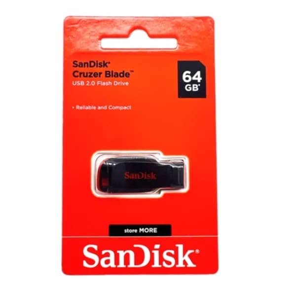 Sandisk Cruzer Blade Usb 2.0 Flash Drive 64gb - 892