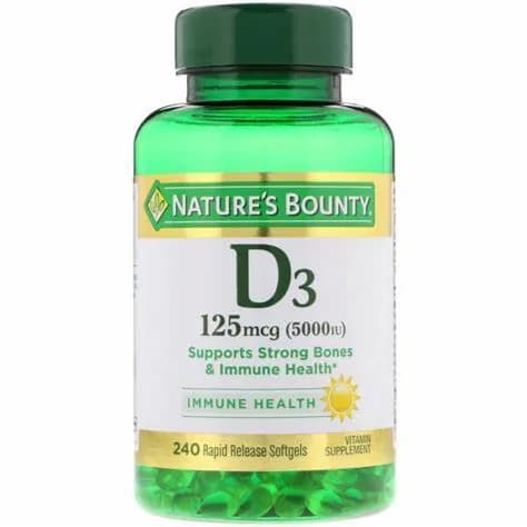 Nature Bounty D3 5000 Iu 150 Softgels