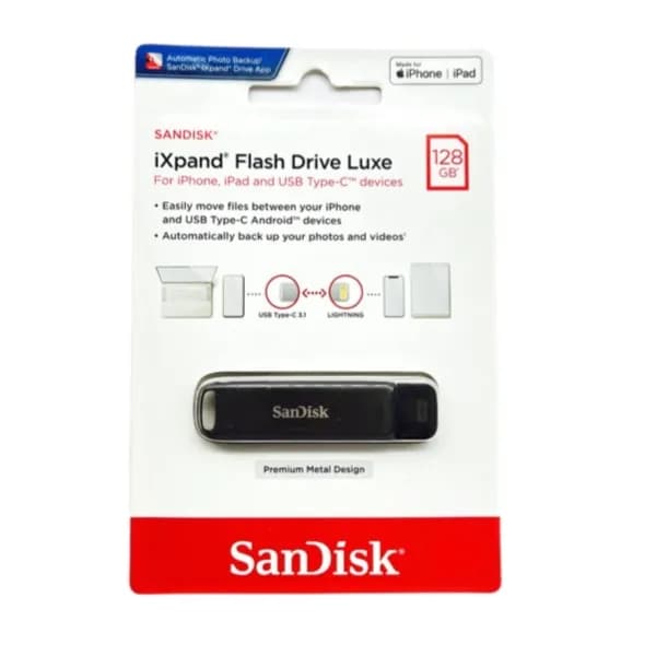 Sandisk Ixpand Flash Drive Luxe Type-c And Lightning 128gb - 10449