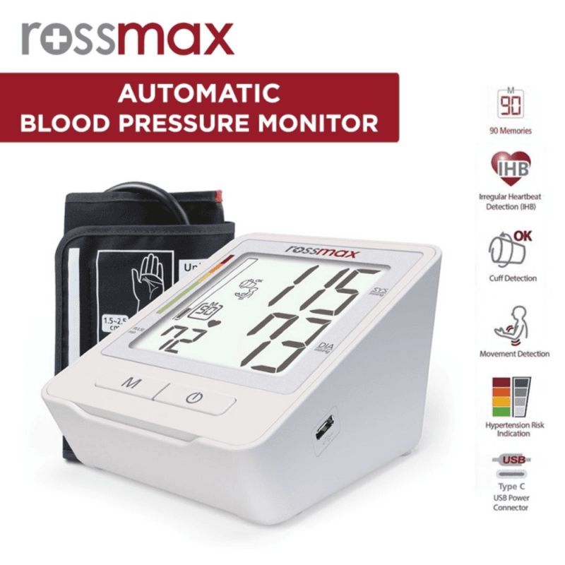 Rossmax Automatic Blood Pressure Monitoring Z1 Usb Power Connection