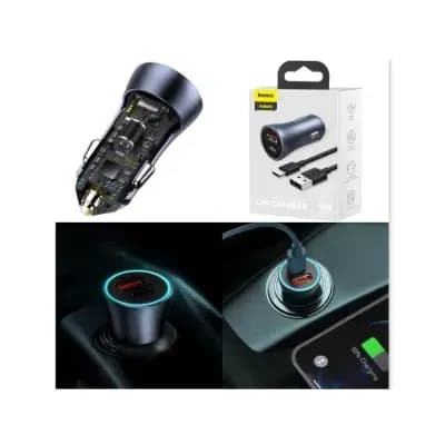 Baseus Golden Contactor Pro Quick Car Charger 40w Usb-а To Usb-c