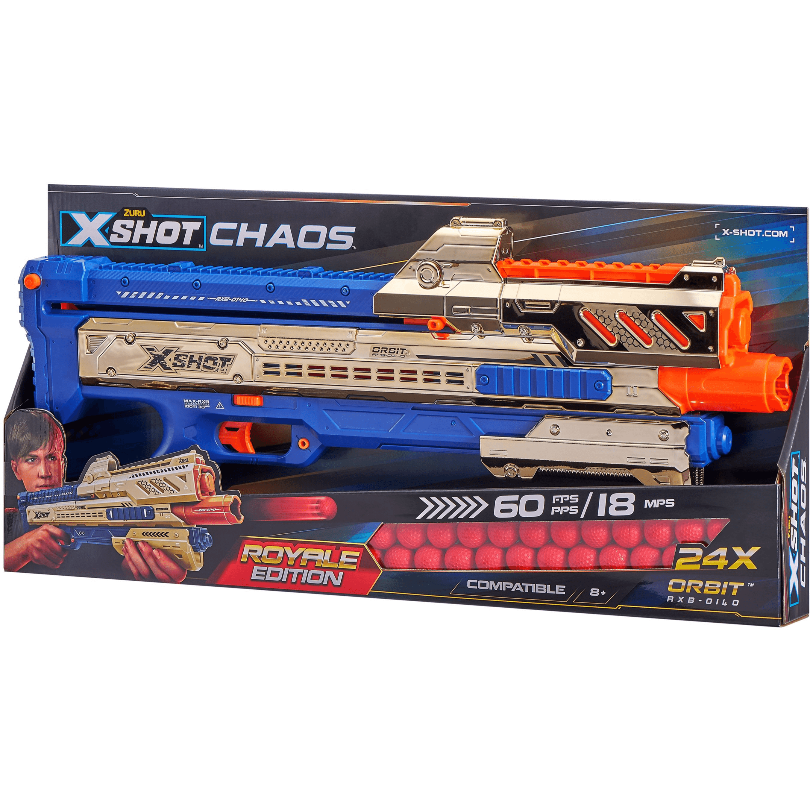 Zuru X Shot Chaos Golden Orbit Blaster