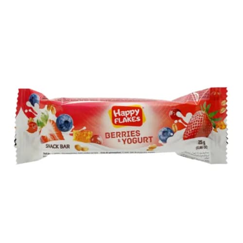 Happy Flakes Snack Bar Berries Yogurt 25Gm