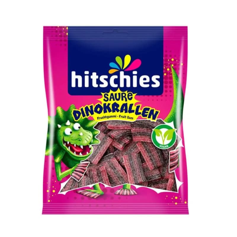 Hitschler Hitschies Sour Fruits Gum Dinosaur Claws 125gm