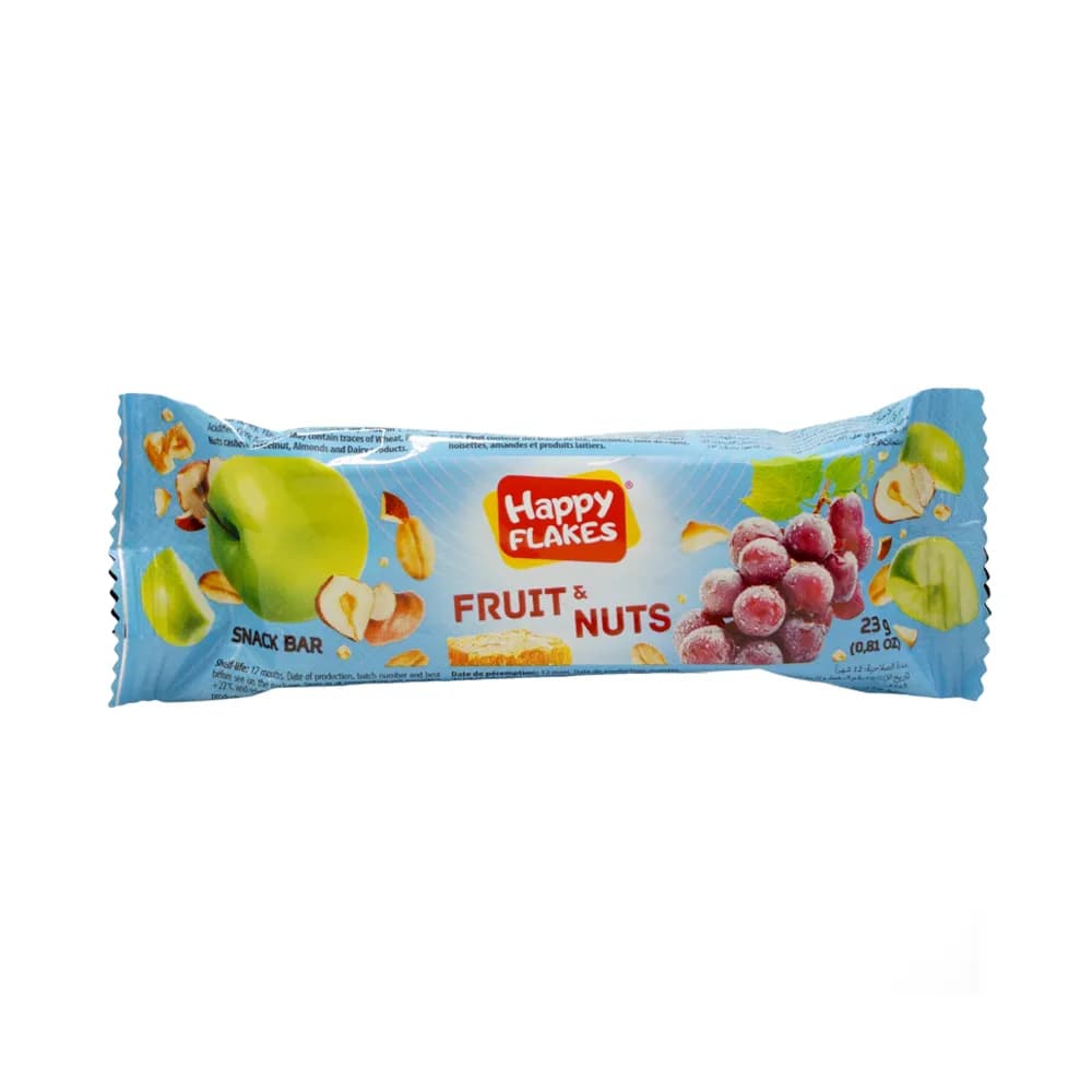 Happy Flakes Fruit & Nut Snack Bar 23G