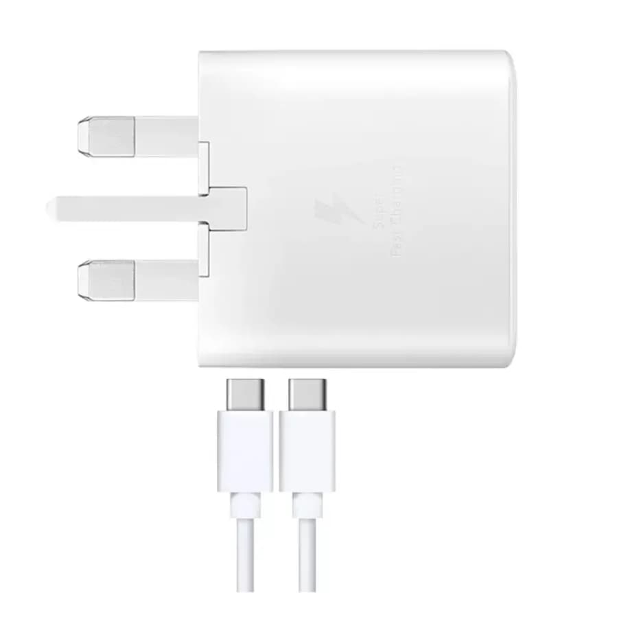 Samsung Fast Charger With C To C Cable 25W - White