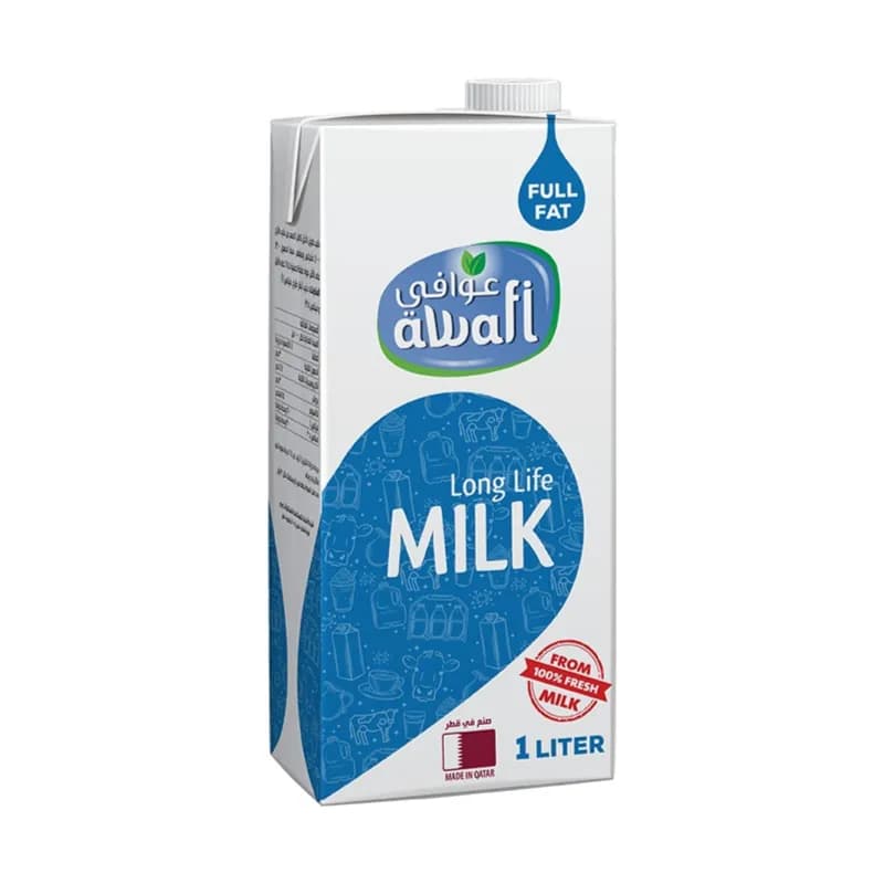 Awafi Full Fat Long Life Milk Ltr