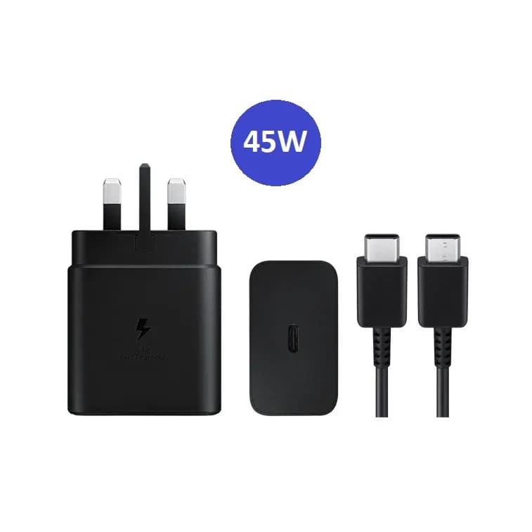 Samsung 45W Pd Fast Charging Power Adapter With C To C Charging Cable 1.8M