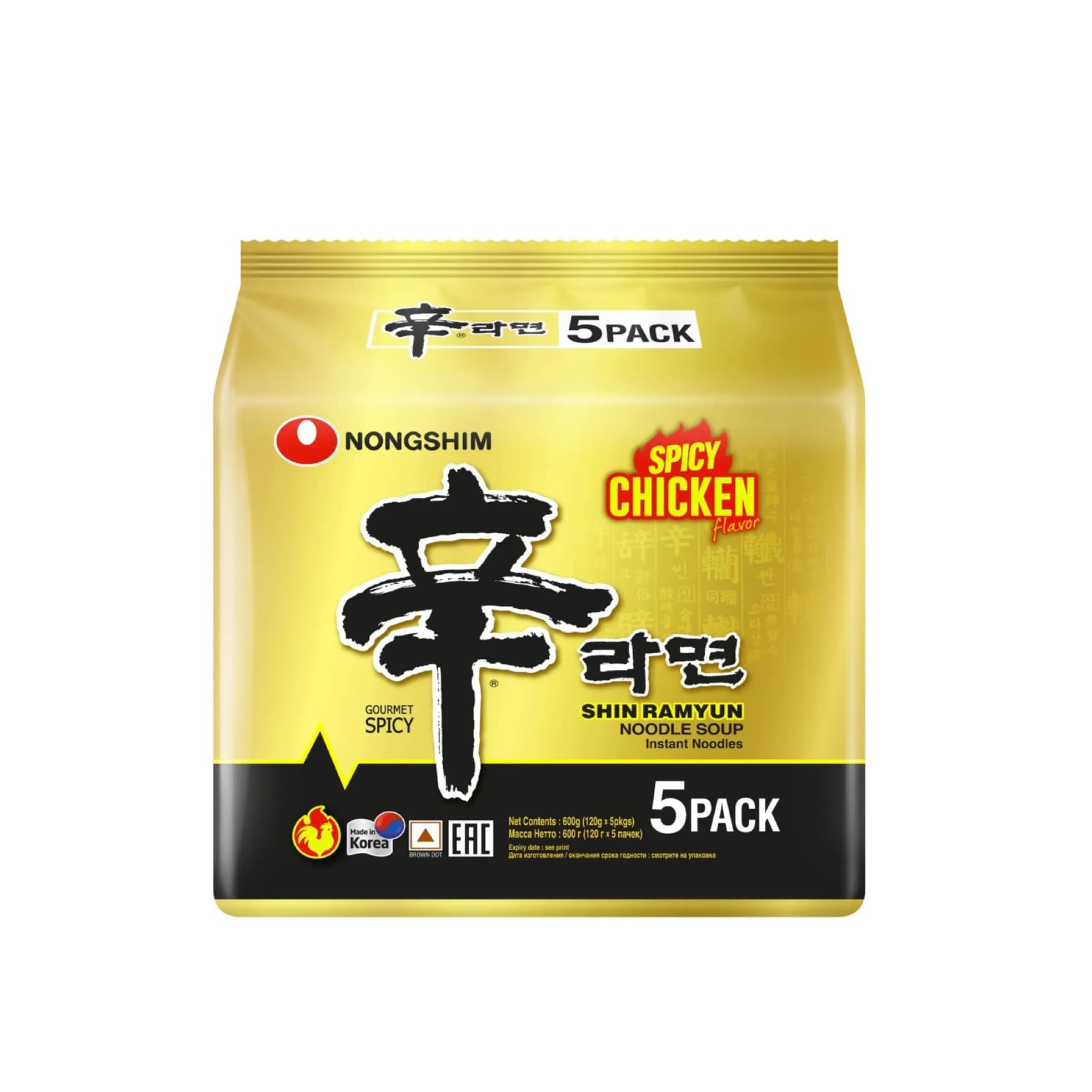 Shin Ramyun Spicy Chicken 120g*5