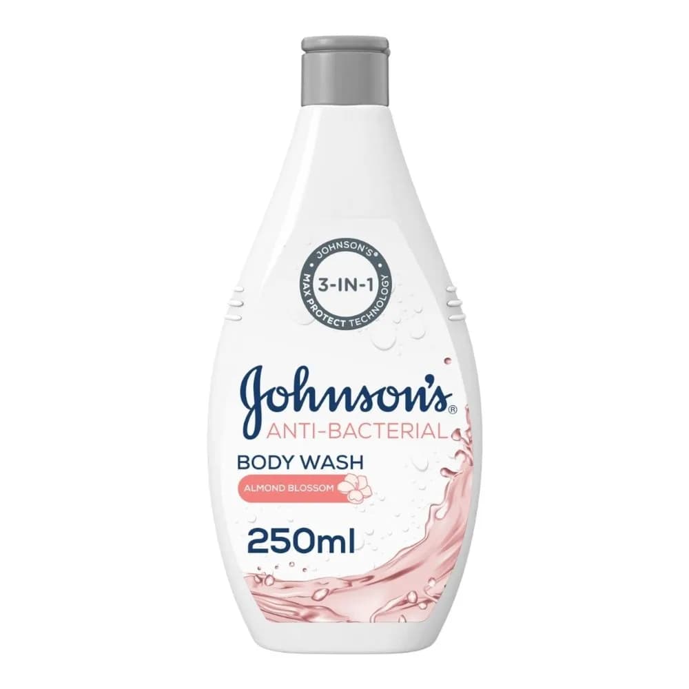 Johsons Anti-bacterial Body Wash Almond Blossom 250ml