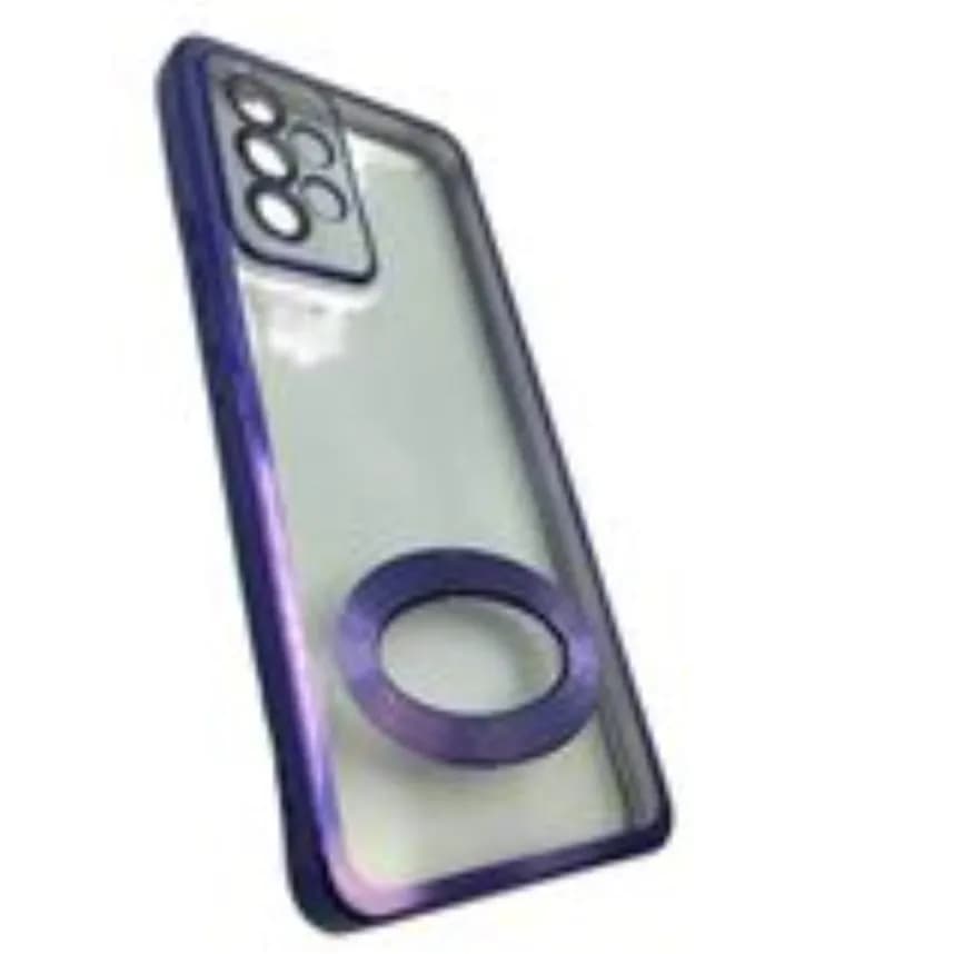 Cover Samsung A12 M12 Clear Purple