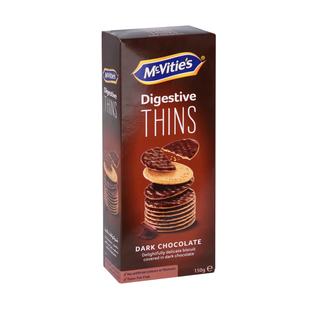 Mc Vities Digestive Thin Dark Chocolate 150Gm