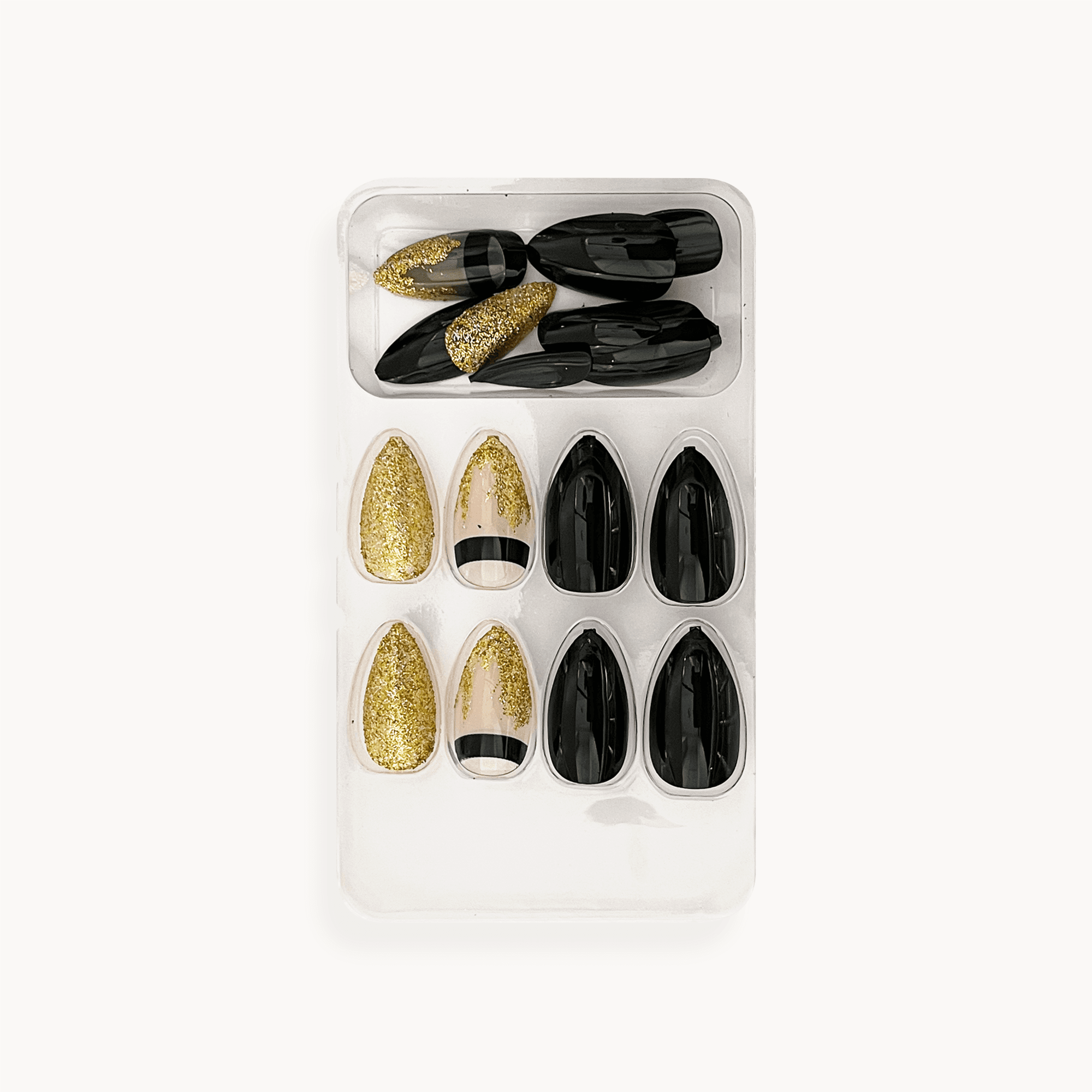 Cuty Versagel Tape Nails - Glam Noir Fusion
