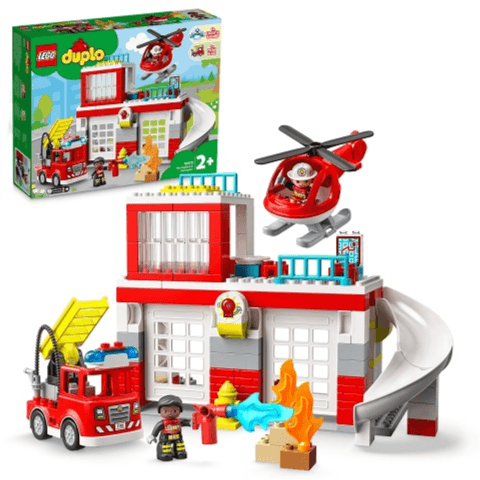 Lego Duplo Fire Station & Helicopter 10970