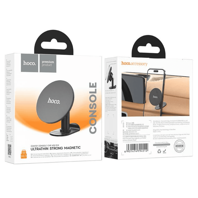 Hoco H13 Magnetic Car Phone Holder Car Center Console Bracket For Iphone 12 13 14 14 Pro 14 Pro Max