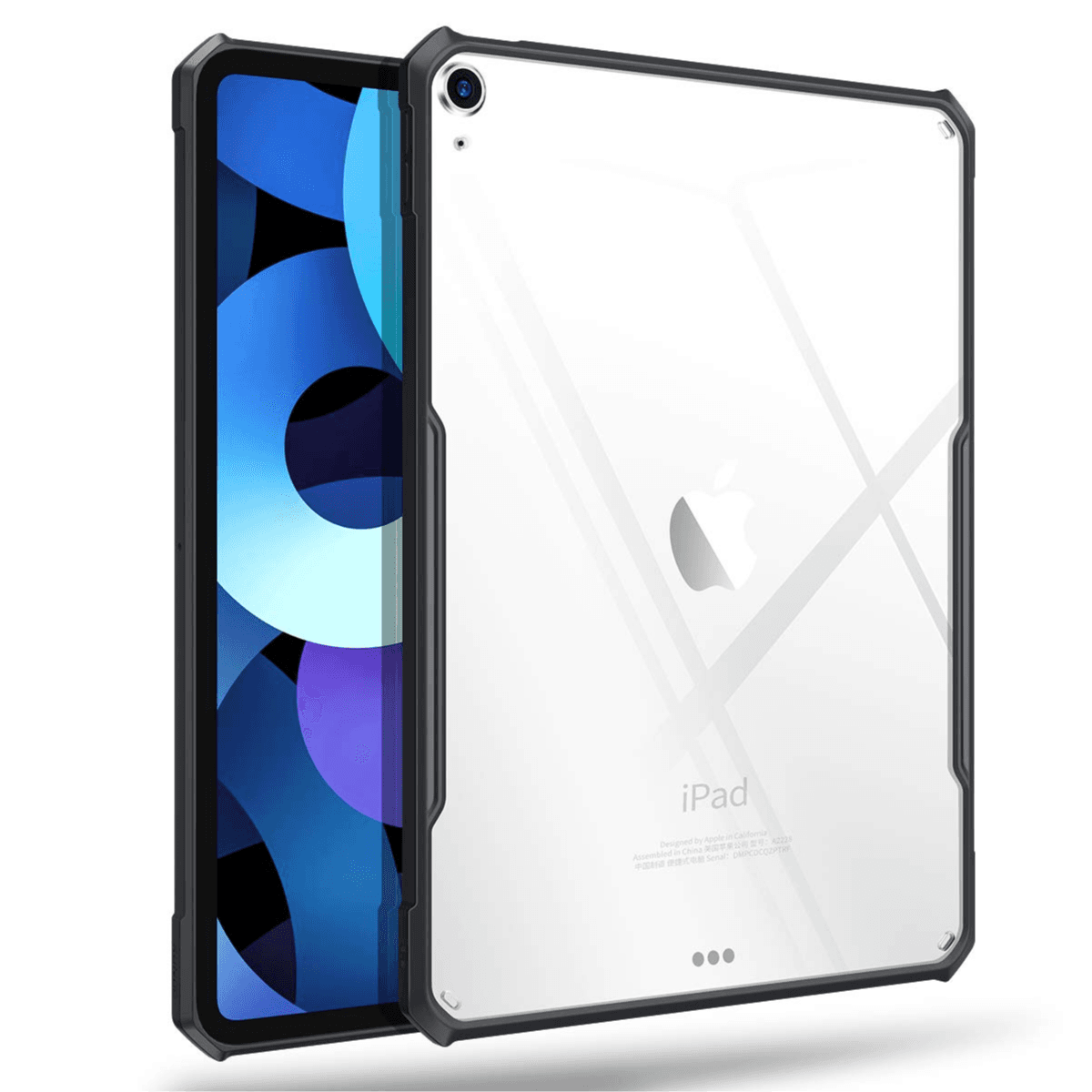 Xundd Protective Back Cover for iPad Air 5th Gen & 4th Gen - Black & Green