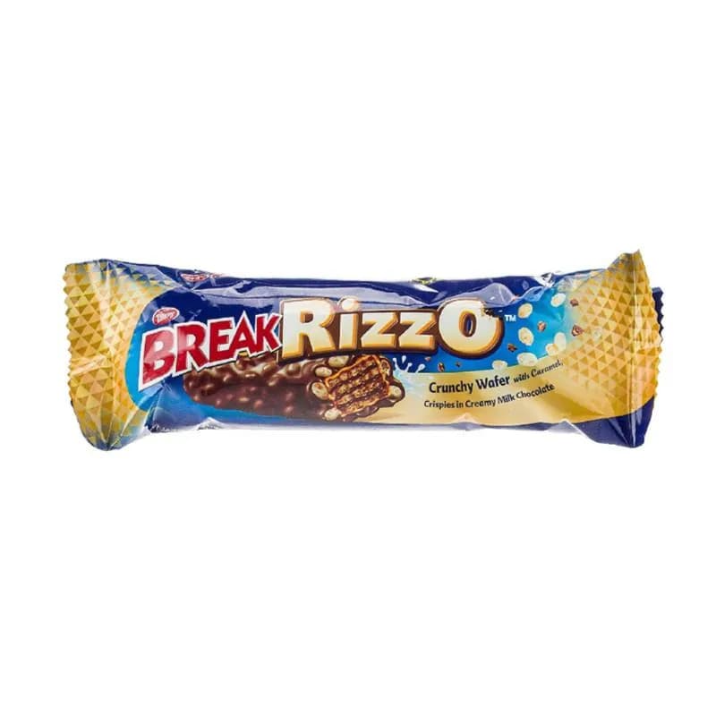 Tiffany Break Rizzo Crunchy Wafer With Caramel, Crispies In Creamy Milk Chocolate 28Gm,