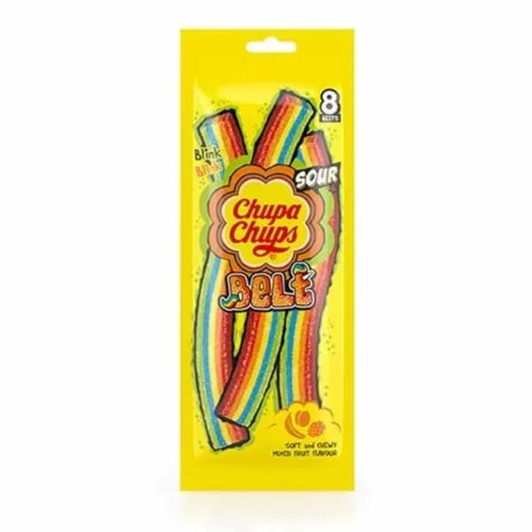 Chupa Chups Sour Belts Mix Frt 57G