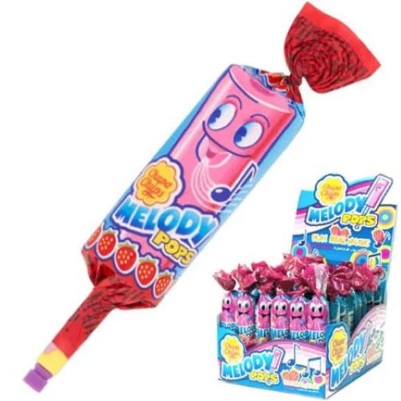 Chupa Chups Melody Pops Strawberry Lollipop 15G