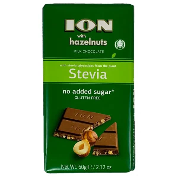 Ion Milk Chocolate With Hazelnuts – No Added Sugar (60 G)