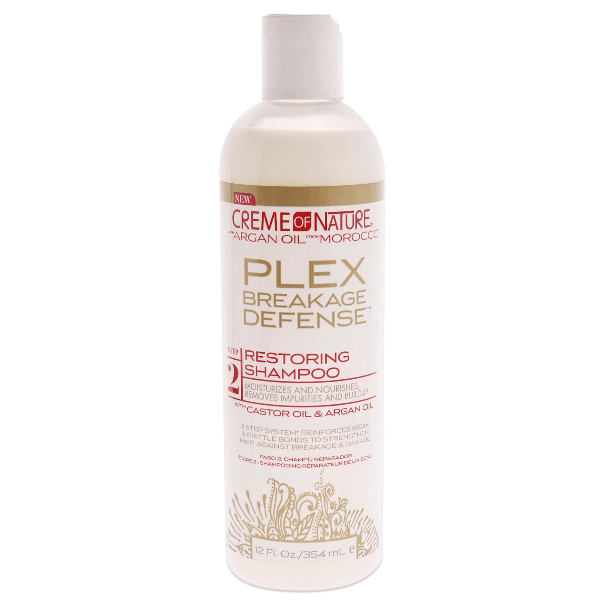 Crème Of Nature Plex Breakage Defense Shampoo With Argan Oil & Castor Oil 354Ml