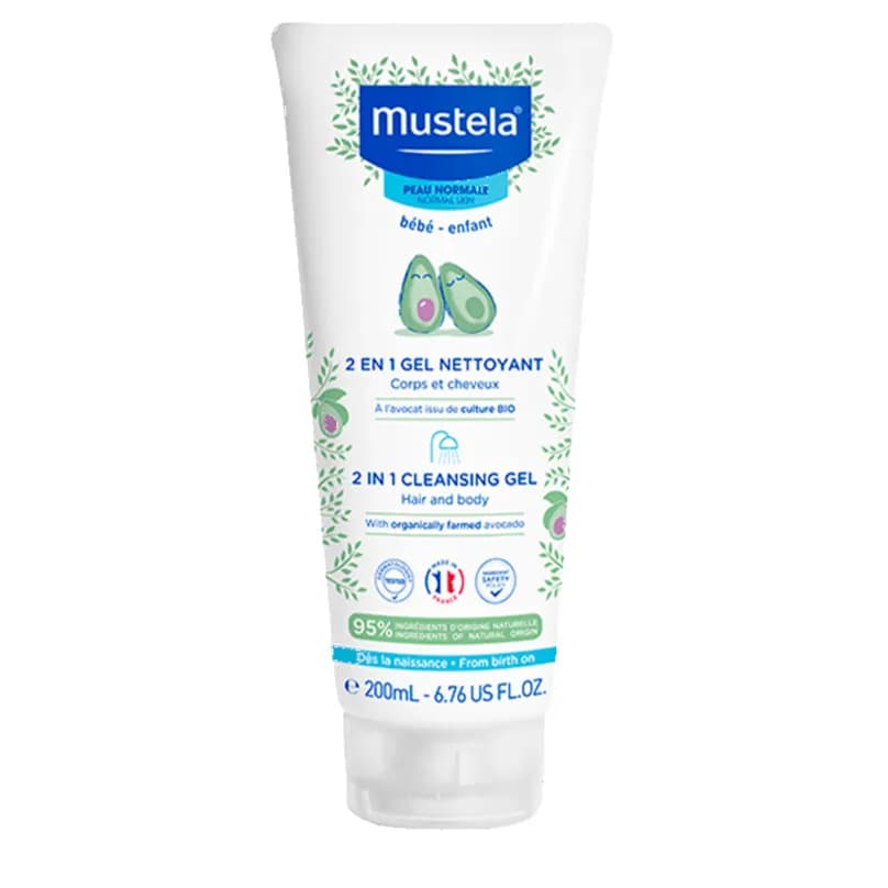 Mustela 2 In 1 Hair Body Cleansing Gel 200 Ml