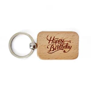Happy Birthday Engraved Key Chain