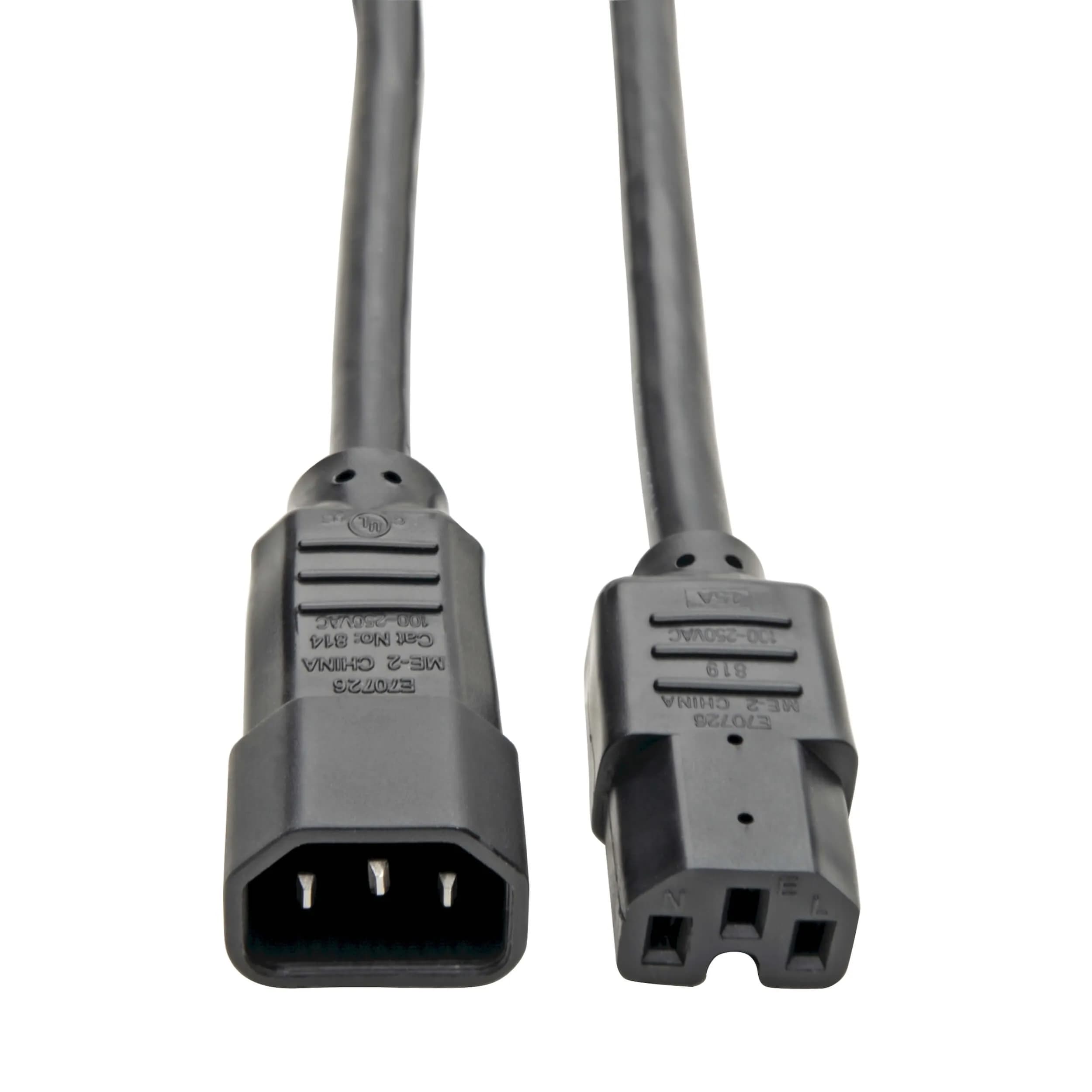 Power Cable C14 To C15 Connector 1.5 Meters