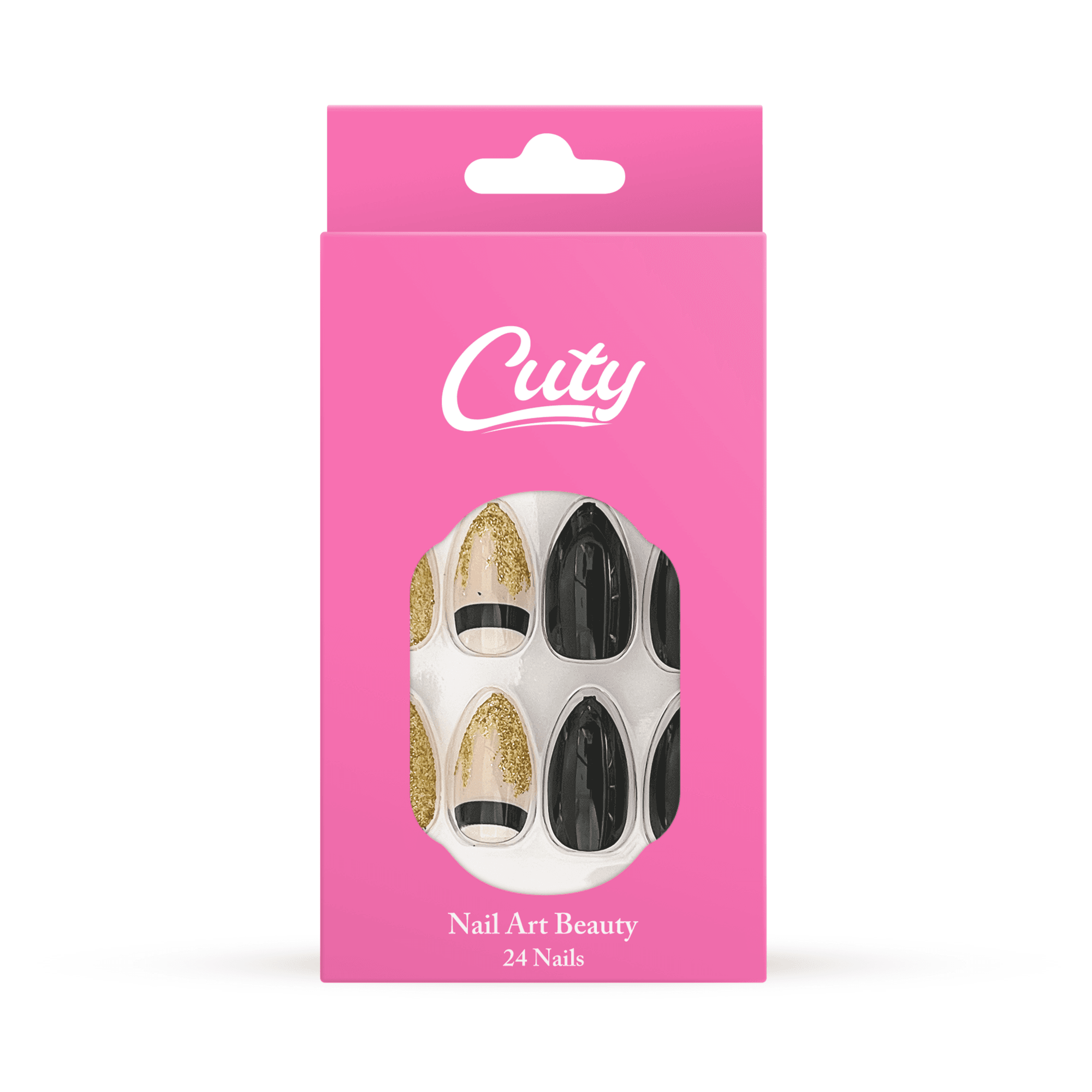 Cuty Versagel Tape Nails - Glam Noir Fusion