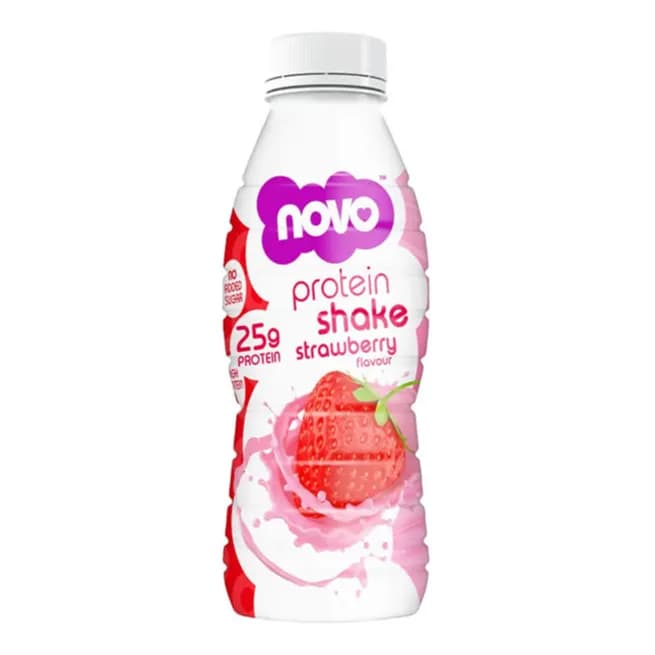 Novo Protein Shake Strawberry Flavour 330ml Per Unit